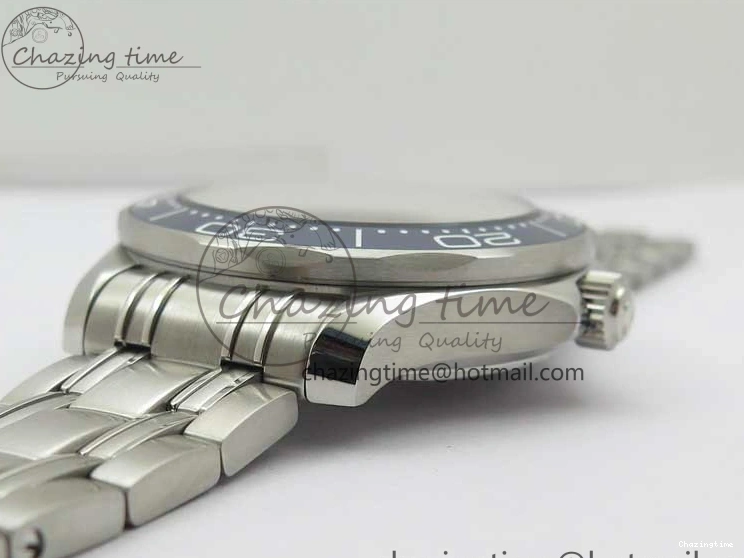 1228 Seamaster Diver 300M ORF 1:1 Best Edition Blue Ceramic Blue Dial on SS Bracelet A Breathable 7869